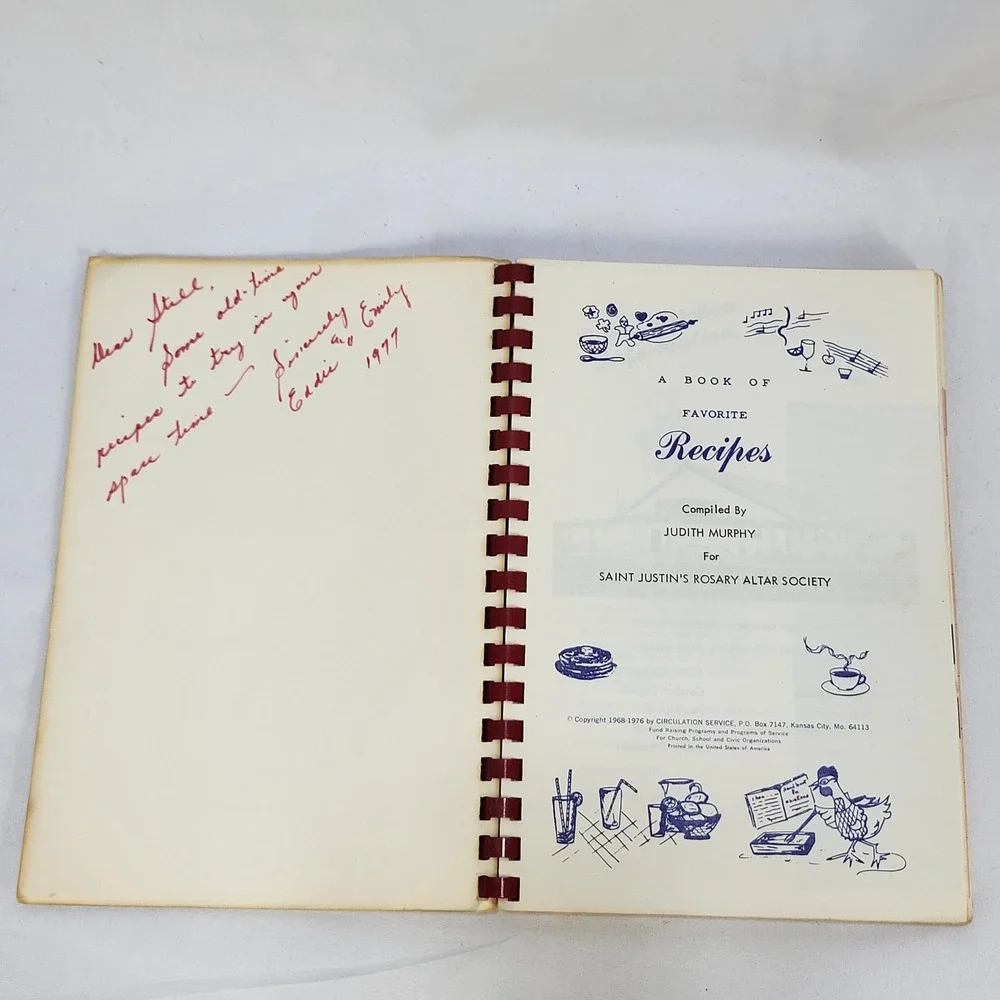 Bicentennial Cookbook Saint Justin's Rosary Altar Society Vintage 1976 Patriotic
